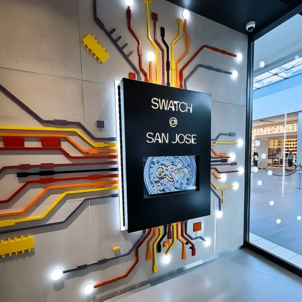 Screaming Color Acrylic Displays Store Signs Glorifiers